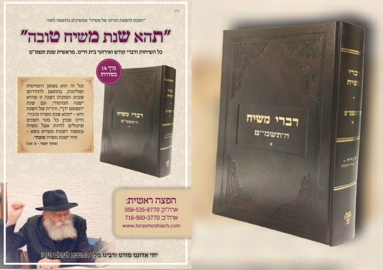 חדש מהדפוס: דברי משיח תשמ"ט חלק א'.