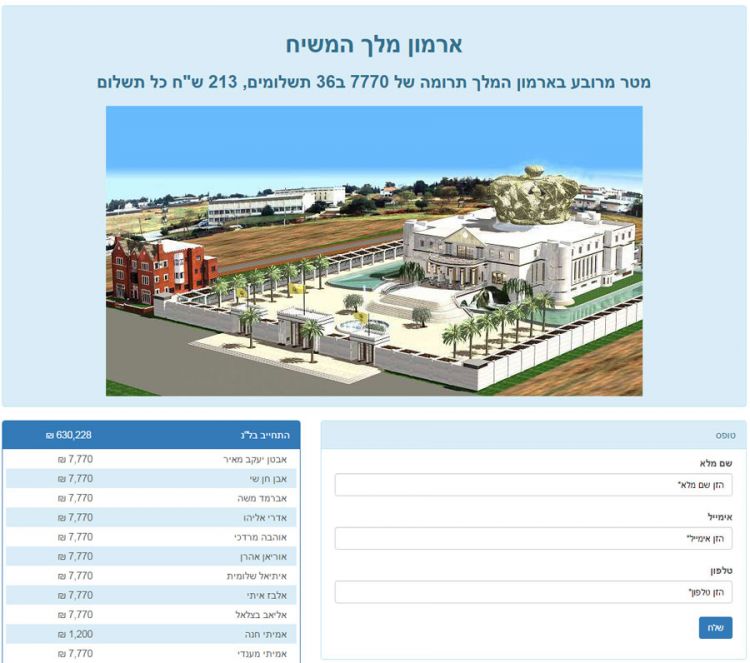 אתר הארמון לרבי שליט"א מלך המשיח