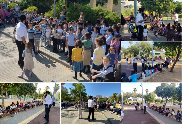חג הגאולה בקרית גת: כינוסי ילדים עם טנק המבצעים