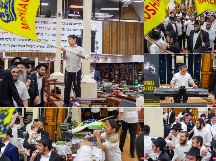 "כאדאראם"! ריקודי שמחה סוערים בישיבת תומכי תמימים המרכזית