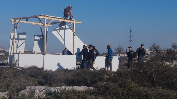 למעלה מעשרה עצורים בניסיון הקמת מאחז יהודי בשומרון