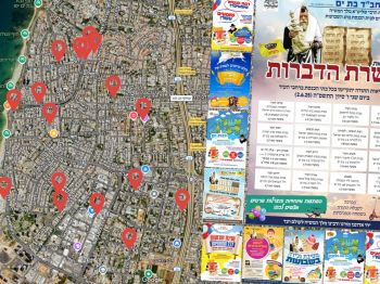 בת ים: אלפי הורים וילדים השתתפו בקריאת עשרת הדברות