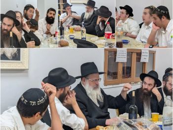 ט"ו אלול: בהוד השרון התוועדו עם הרב לנדא