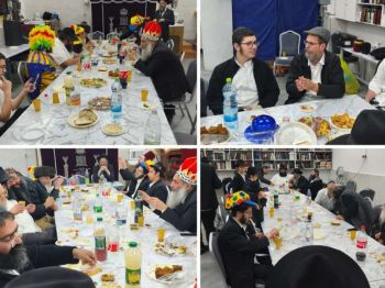 בת ים: משתה ליל הפורים המסורתי הפך לסעודת הודיה על הניסים