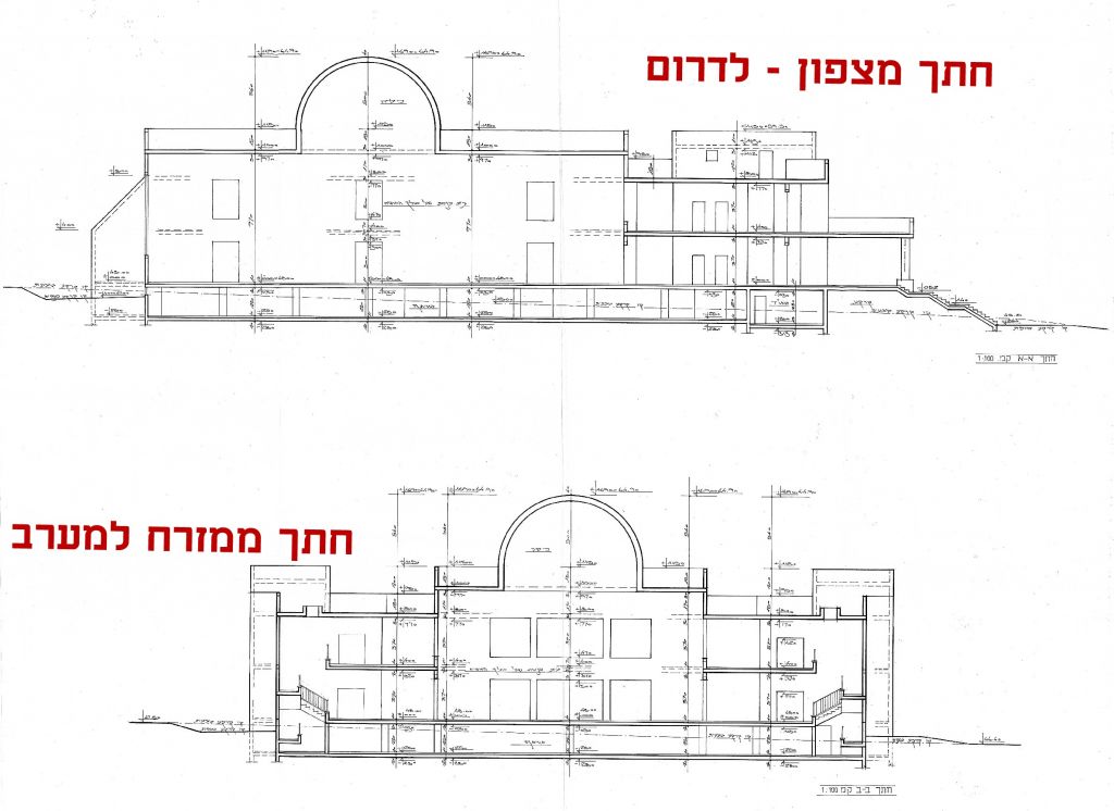 שרטוטי הארמון למלך המשיח בחתימת זאב מרגנית