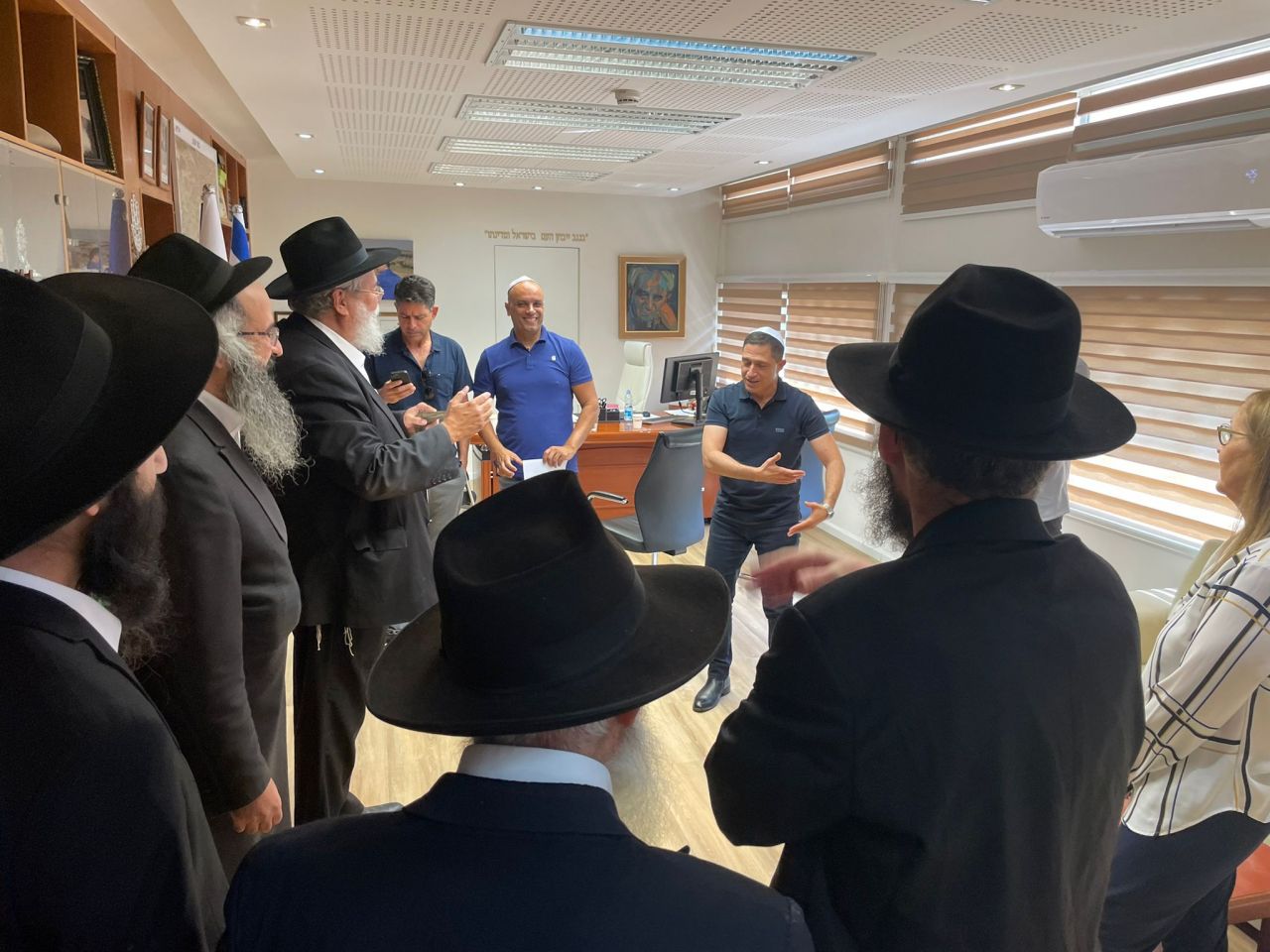 באר שבע: משלחת רבנים ושלוחי הרבי שליט״א מלך המשיח אצל ראש העיר לקראת השנה החדשה