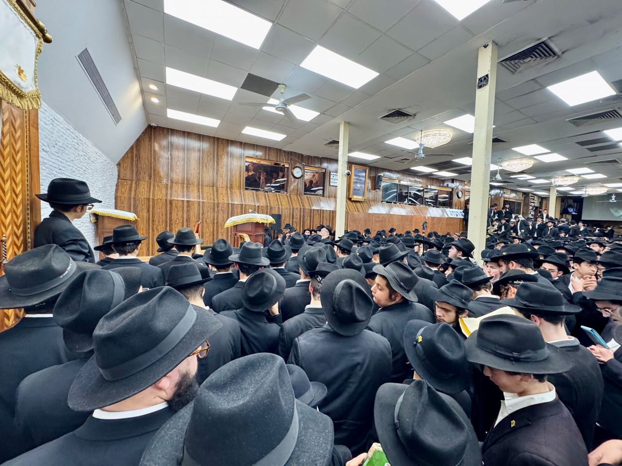 מידי לילה בחול המועד: שיחת קודש וחלוקת שטרות לצדקה
