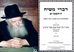 דברי משיח - ש"פ תשא תשמ"ט