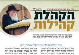עלון הקהלת קהילות לפ' ויקרא