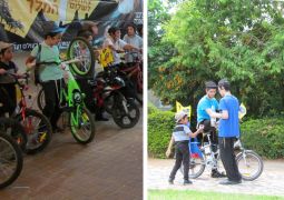 שיירת אופני הגאולה ב"גן ישראל" הרצליה