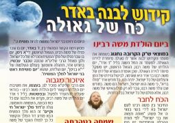 קידוש לבנה באדר - כח של גאולה