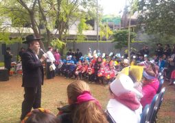 ברזיל: תלמידי 'אור מנחם' במפגן של גאווה יהודית