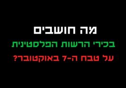 מה חושבים  בכירי הרשות הפלסטינית ימח שמם על הטבח בשמחת תורה?