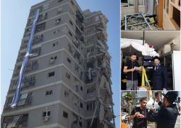 פעילות עם הכוחות במקום נפילת הטיל בבת ים