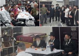 התוועדות ח"י אלול מרגשת בבית חב"ד המרכזי בבת ים