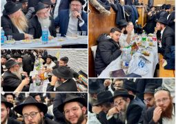 השלוחים והתמימים התוועדו בליל שישי ב770