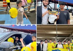 התמימים הפיצו את בשורת הגאולה במתחם המונדיאל